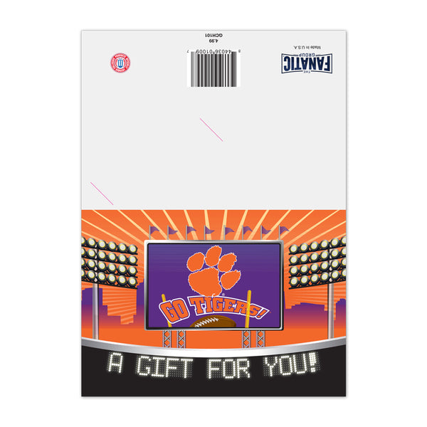 Clemson Gift Card Holding Card
