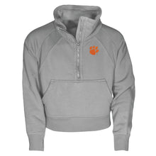 Clemson Girls Dawn Crop Fleece Half-Zip