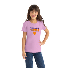 Clemson Girls Princess Short Sleeve Tee - LT PURPLE
