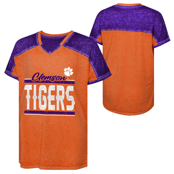 Clemson Girls Up for Anything Tee - ORANGE