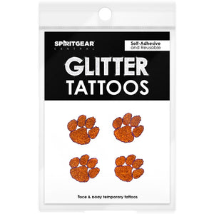 Clemson Glitter Tattoo (4 Pack)