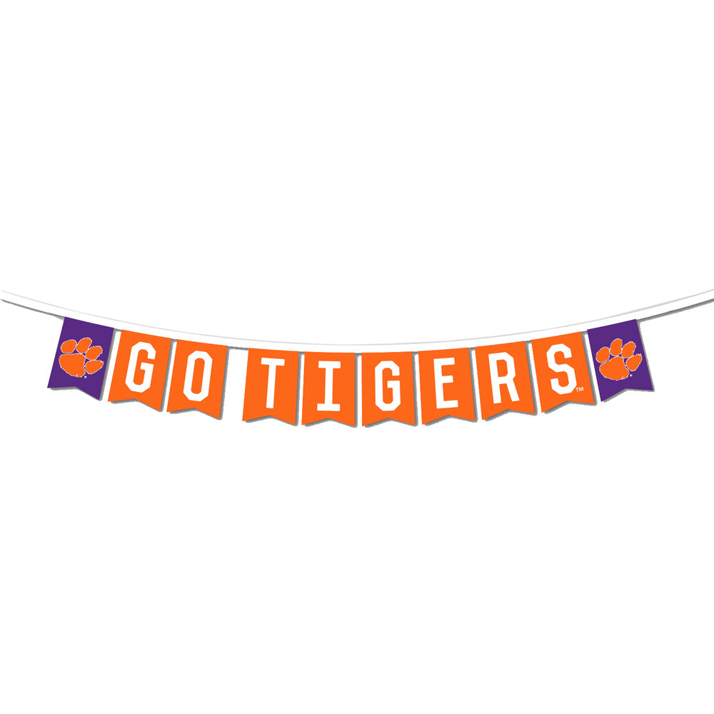 Clemson Go Tigers Party Banner