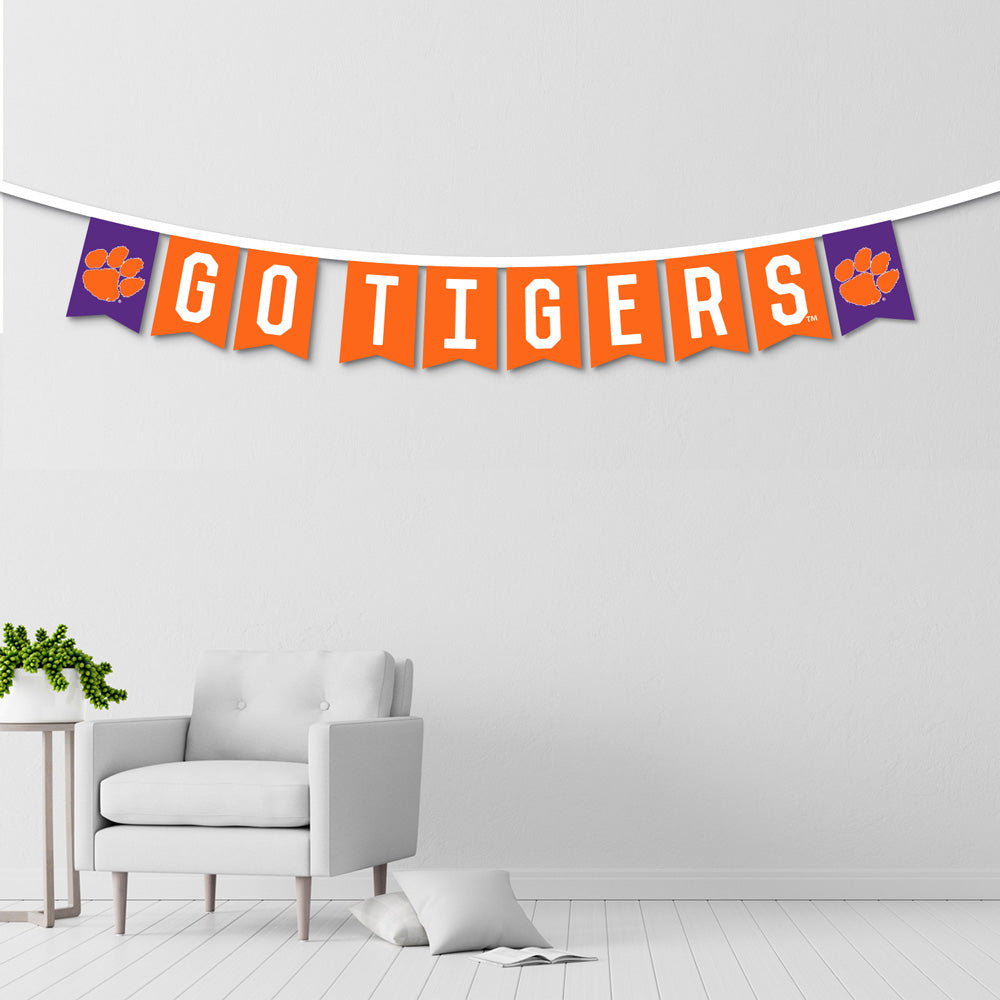 Clemson Go Tigers Party Banner