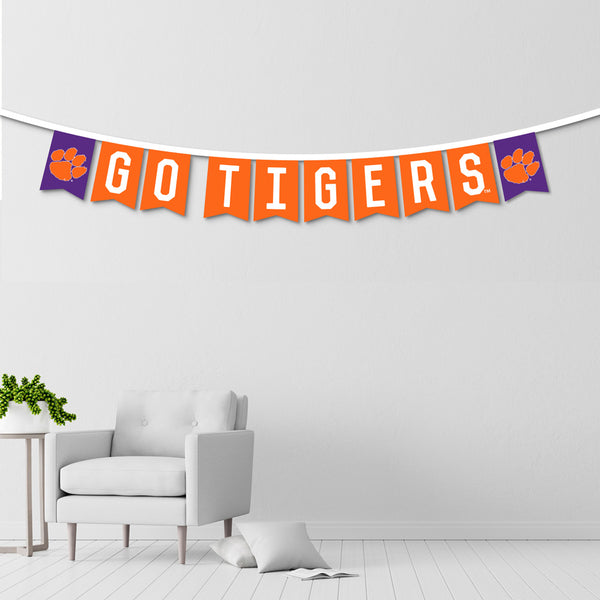 Clemson Go Tigers Party Banner