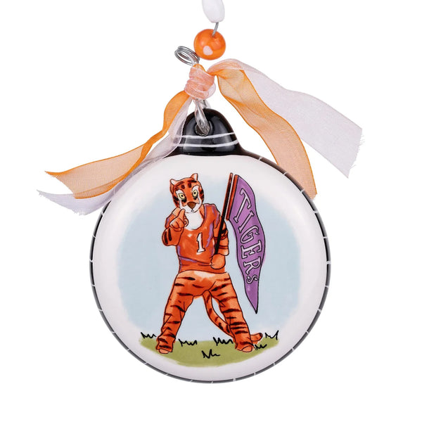 Clemson Go Tigers Puff Ornament