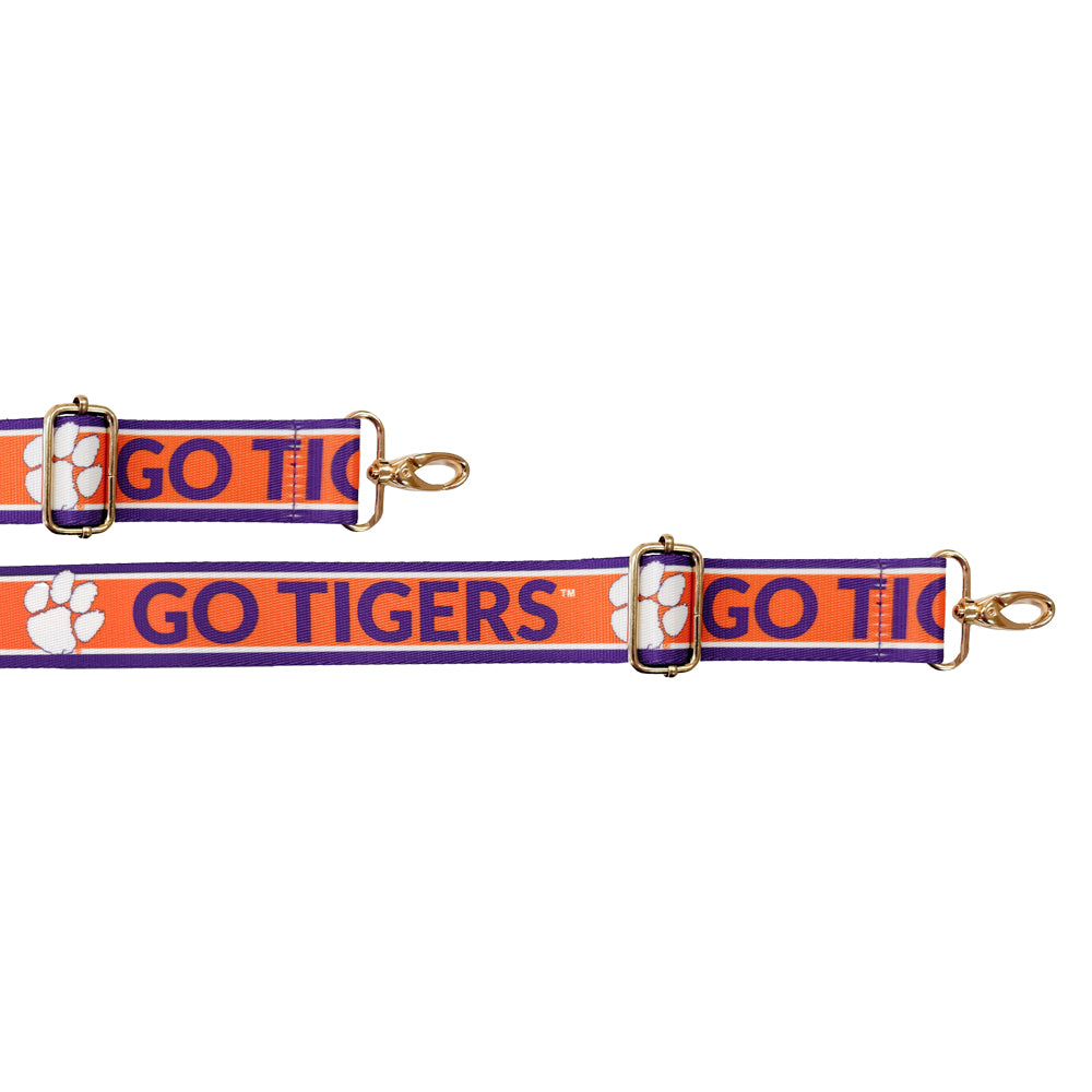 Clemson Go Tigers Woven Bag Strap