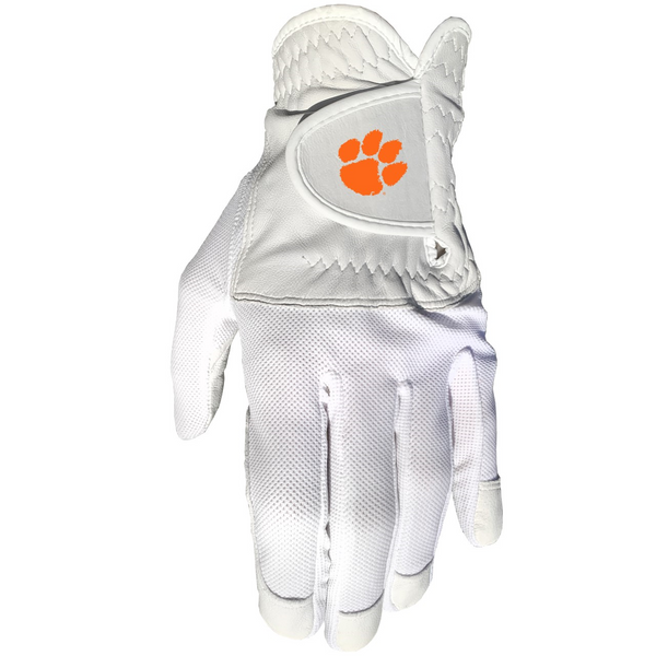 Clemson Golf Glove - WHITE