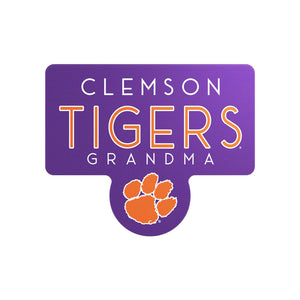 Clemson Grandma Rounded Sticker