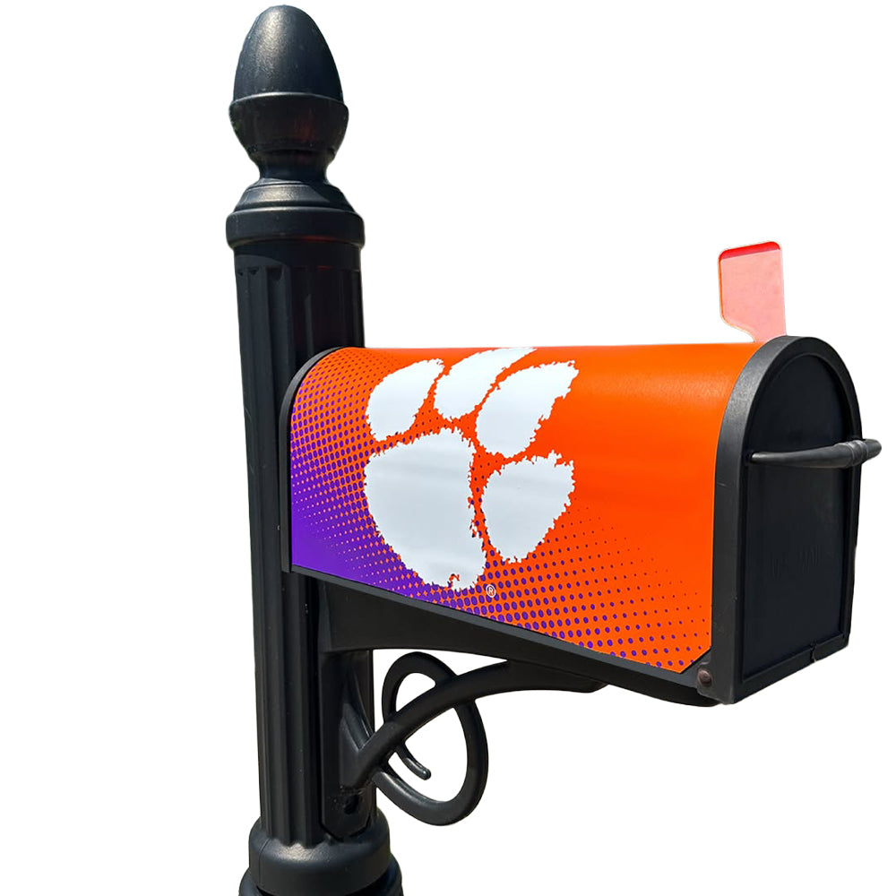 Clemson Halftone Magnetic Mailbox Cover