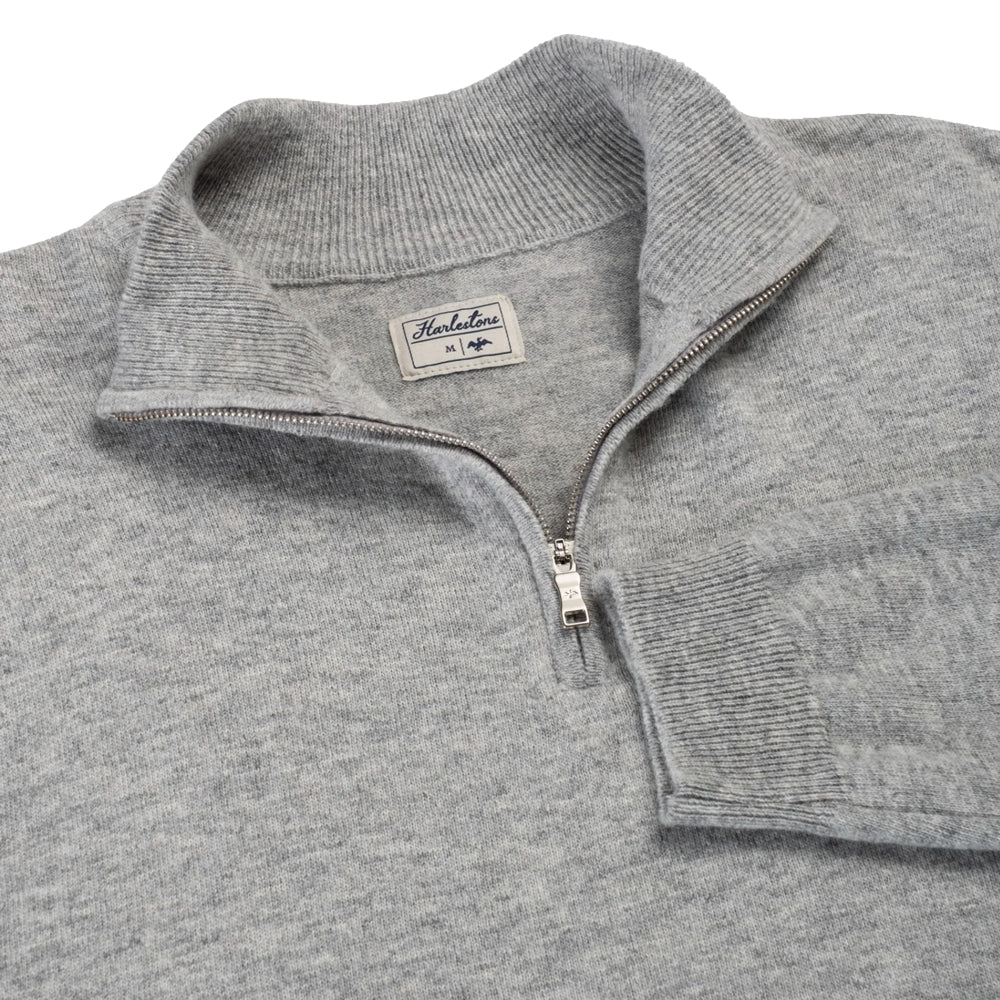 Clemson Harlestons Bennett Quarter-Zip Sweater - GREY