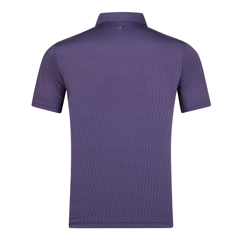 Clemson Harlestons H Script Polo - PURPLE