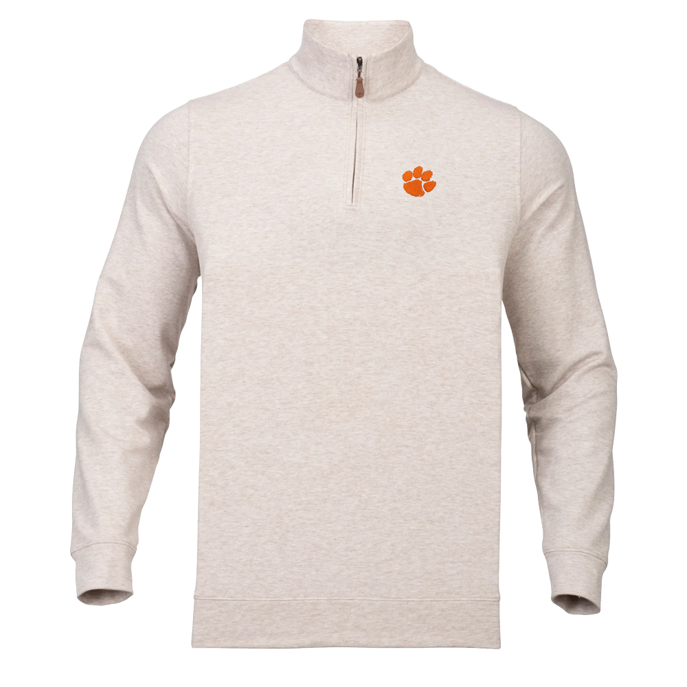 Clemson Harlestons Summit Quarter-Zip - IVORY