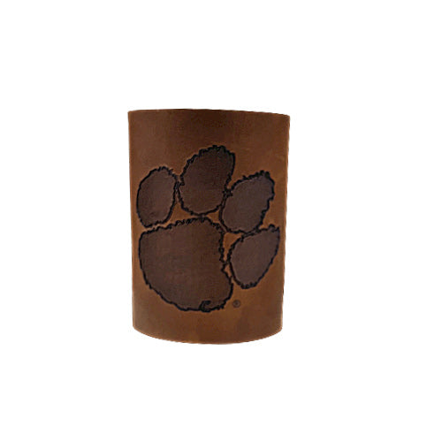 Clemson Hatflow Leather Coozie