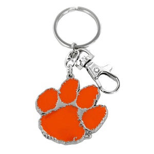 Clemson Heavyweight Paw Keychain