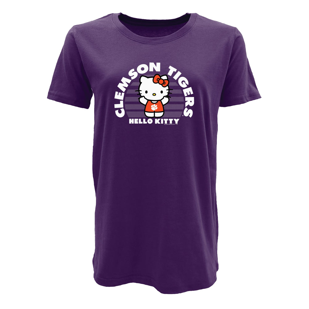 Clemson Hello Kitty Shine Dyed Tee