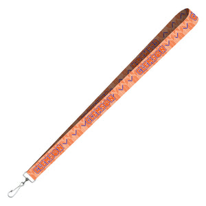 Clemson Herringbone Lanyard