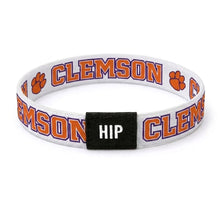 Clemson Hip Heads Bracelet Hair Tie - WHITE