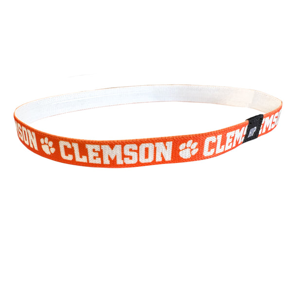 Clemson Hip Heads Non-Slip Thin Headband - ORANGE