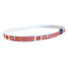 Clemson Hip Heads Non-Slip Thin Headband - WHITE