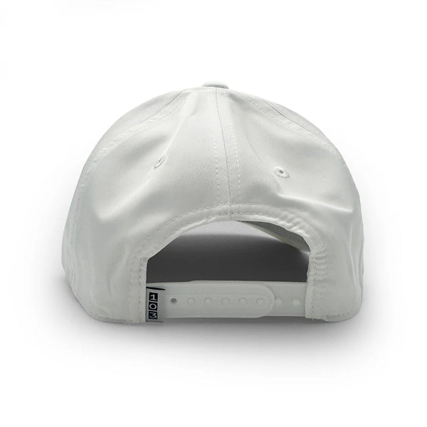 Clemson House Script Rope Cap - WHITE
