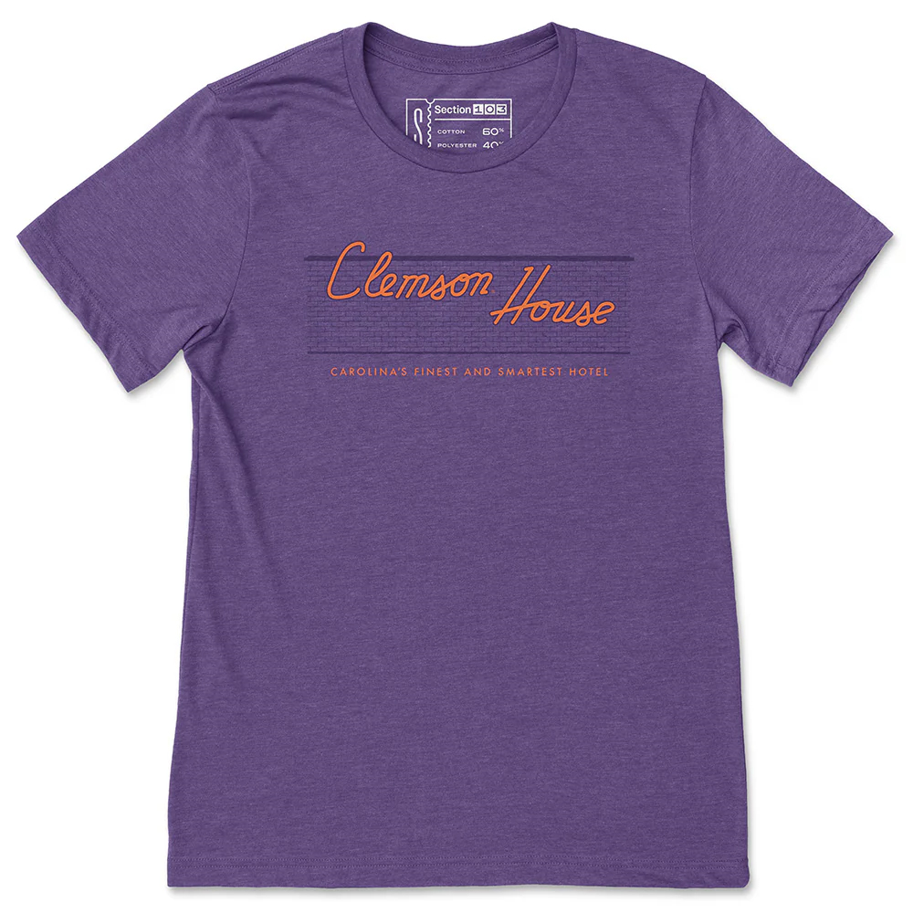 Clemson House Tee - PURPLE