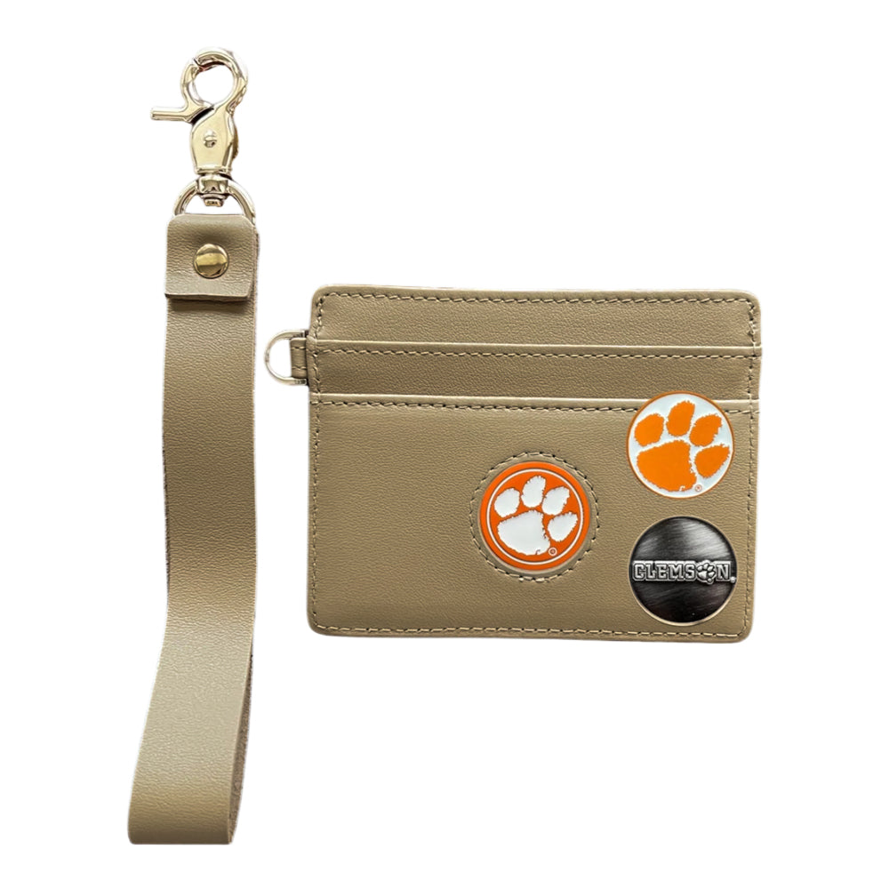 Clemson Icon Wristlet - TAN