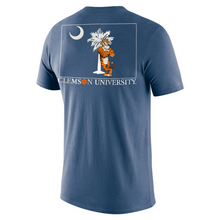 Clemson Indigo Pocket Leaning Tiger Tee - NAVY