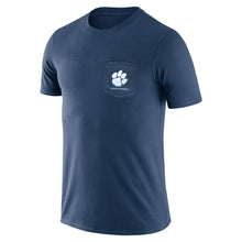 Clemson Indigo Pocket Leaning Tiger Tee - NAVY