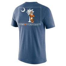 Clemson Indigo Pocket Leaning Tiger Tee