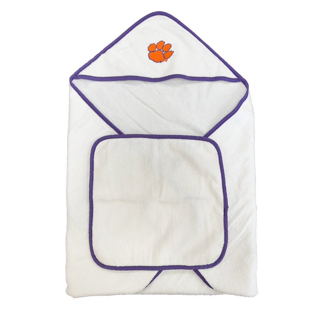 Clemson Infant Hooded Towel Set