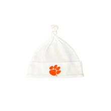 Clemson Infant Knotted Cap - WHITE