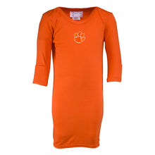 Clemson Infant Layette Gown - ORANGE