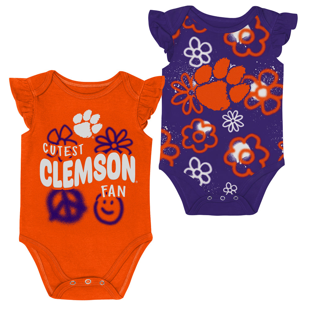 Clemson Infant Little Sunshine Onesie Set
