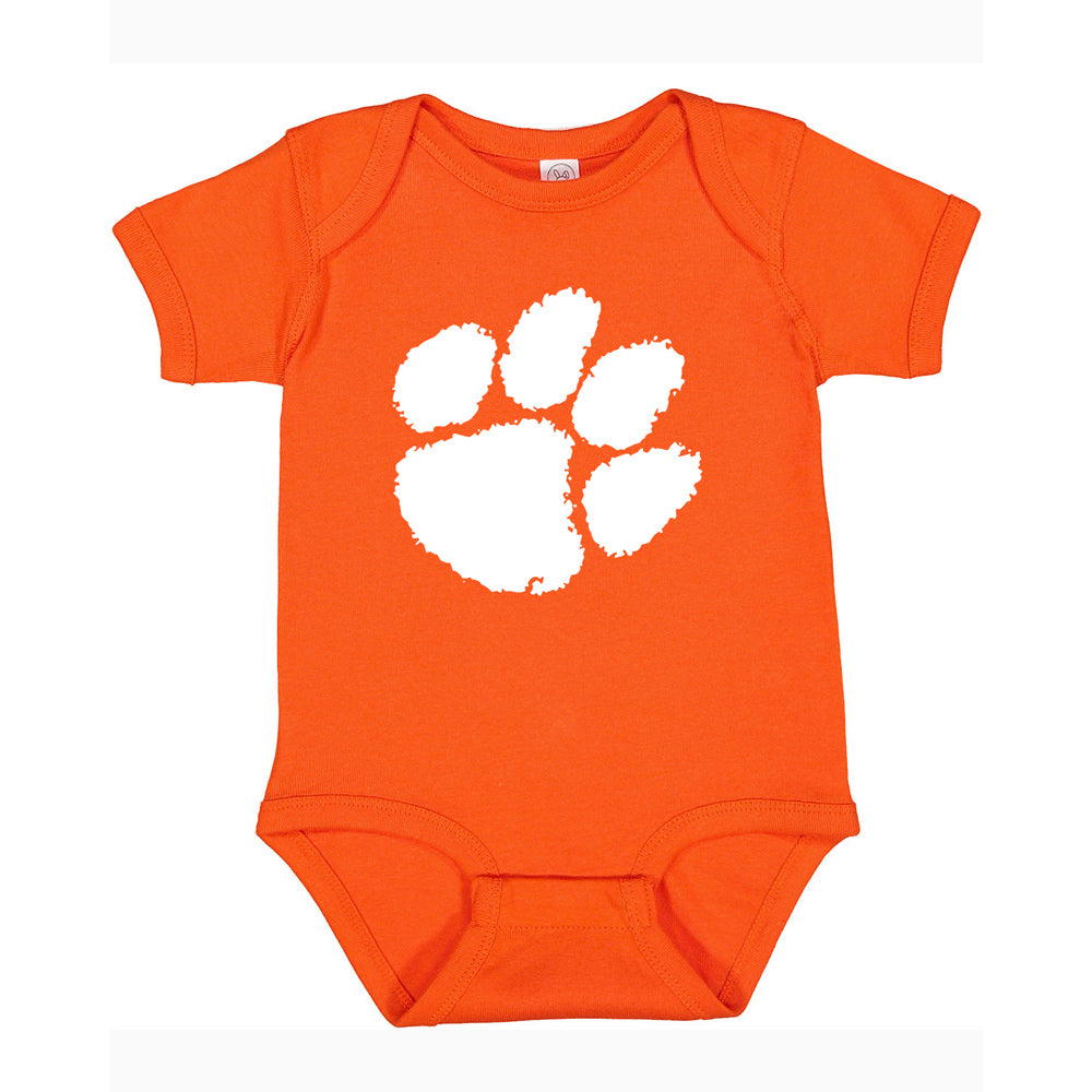 Clemson Infant Paw Onesie - ORANGE