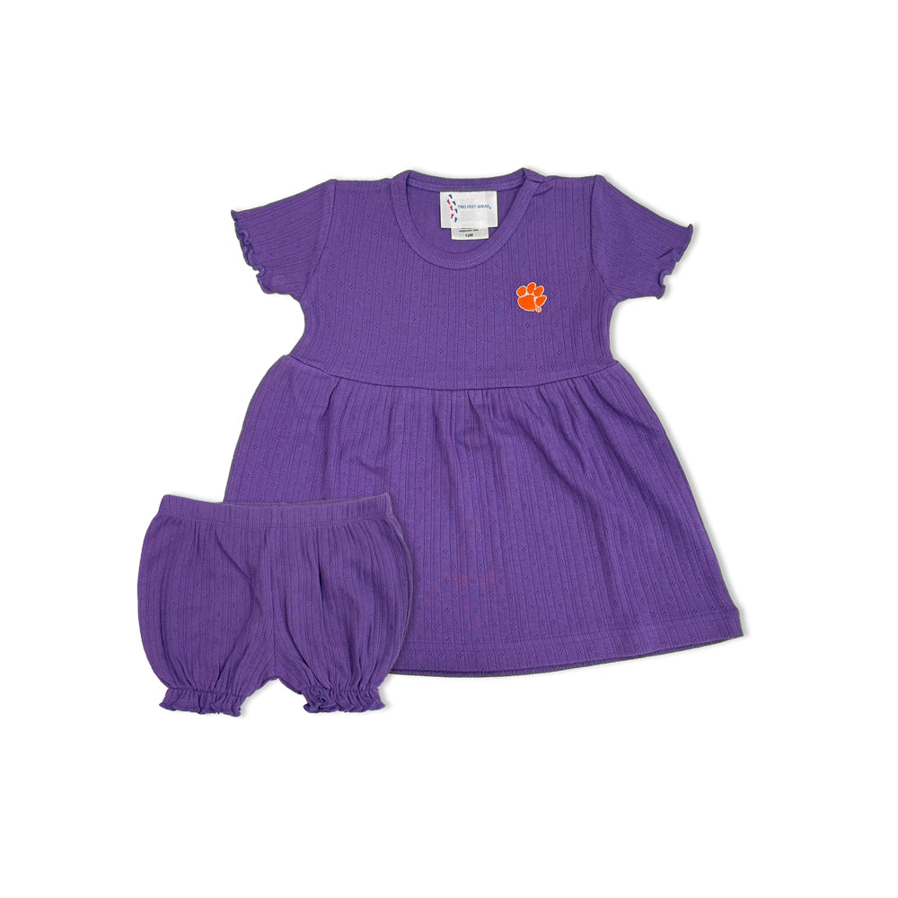 Clemson Infant Pointelle Dress