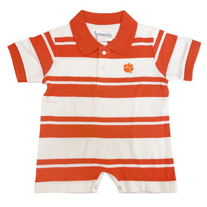 Clemson Infant Rugby Romper - ORANGE