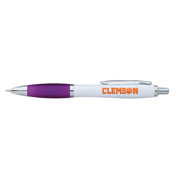 Clemson Ion White Pen - PURPLE