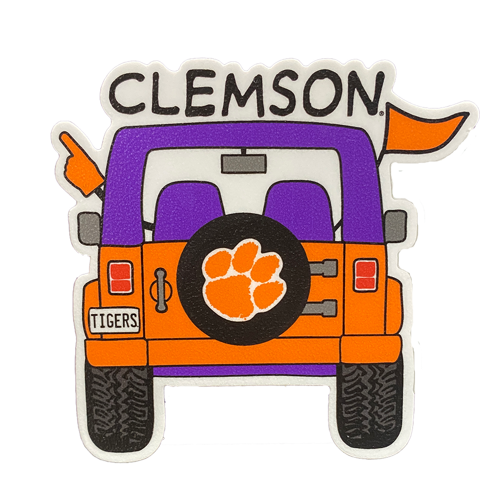 Clemson Jeep Rugged Decal