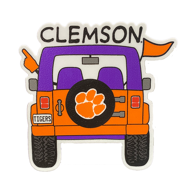 Clemson Jeep Rugged Decal