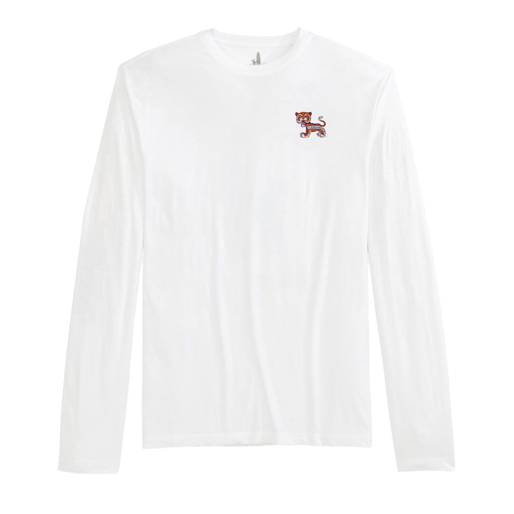 Clemson Johnnie-O Adam Long Sleeve Tee - WHITE