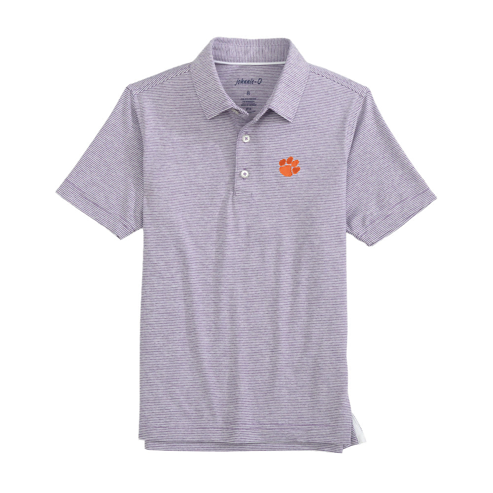 Clemson Johnnie-O Boys Lyndon Polo - PURPLE