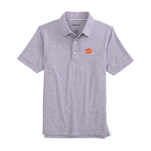 Clemson Johnnie-O Boys Lyndon Polo - PURPLE