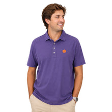 Clemson Johnnie-O Coastal Wash Polo - PURPLE