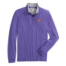 Clemson Johnnie-O Freeborne Brushed Quarter Zip - PURPLE