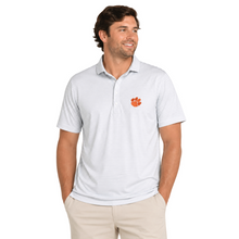 Clemson Johnnie-O Grey Stetsons Polo - LT GREY