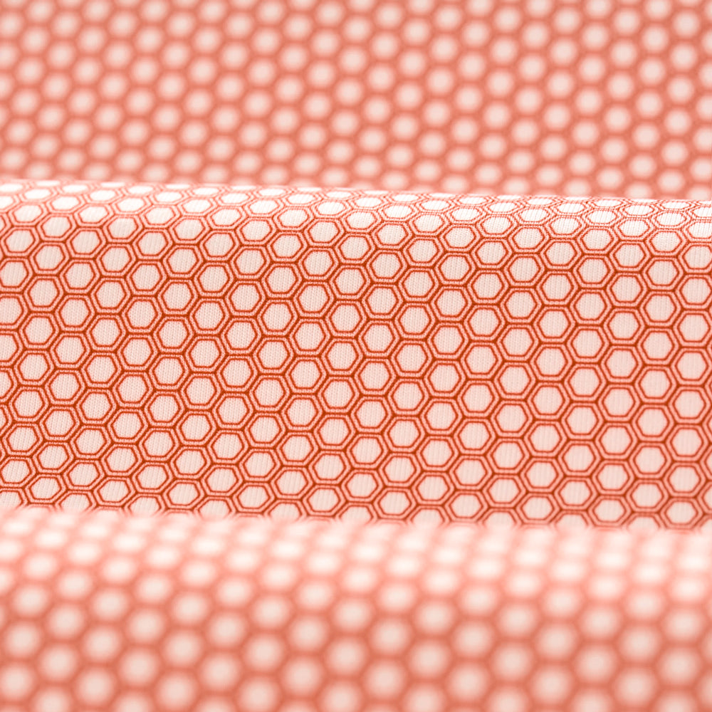 Clemson Johnnie-O Hex Polo - ORANGE