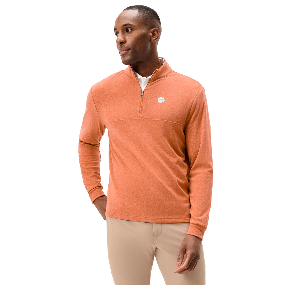 Clemson Johnnie-O Mikey Quarter-Zip - ORANGE