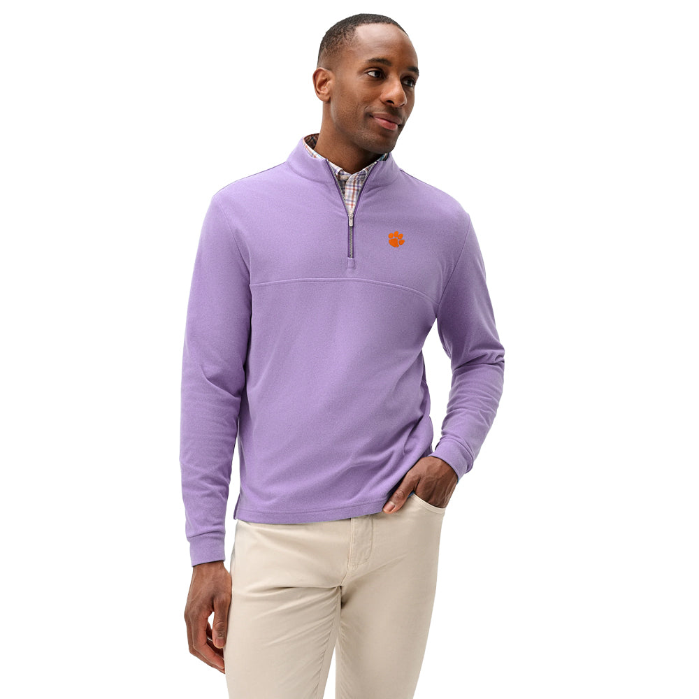 Clemson Johnnie-O Mikey Quarter-Zip - PURPLE