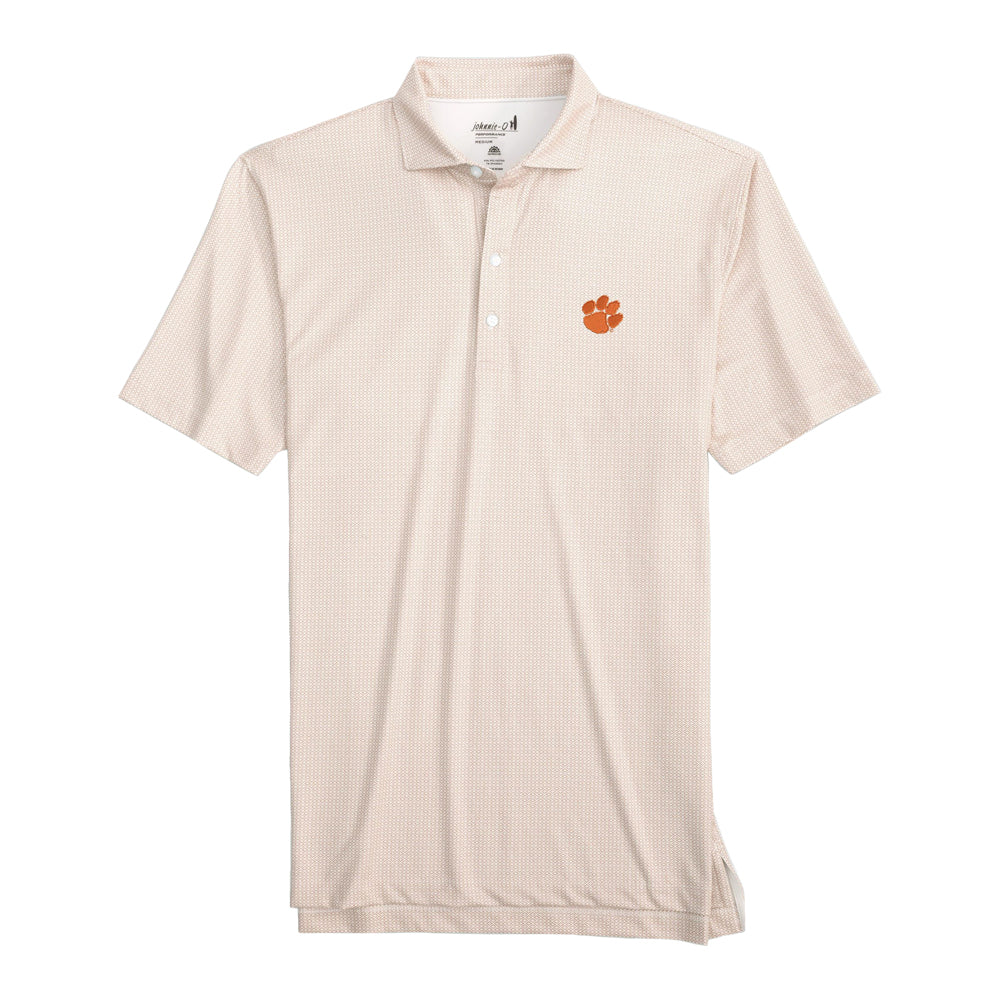 Clemson Johnnie-O Slade Performance Polo - ORANGE