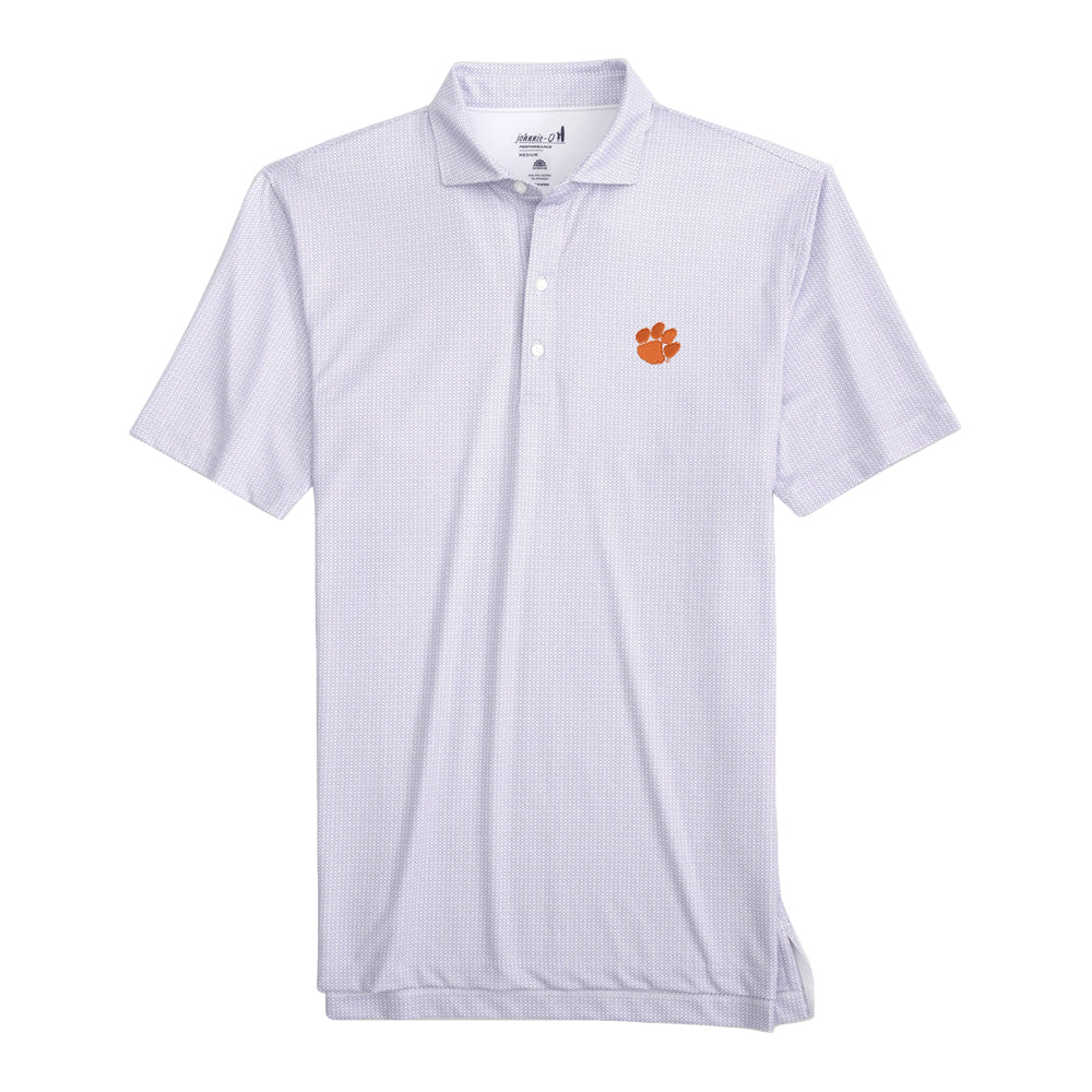 Clemson Johnnie-O Slade Performance Polo - PURPLE